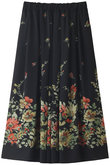 フラワープリントフレアスカート