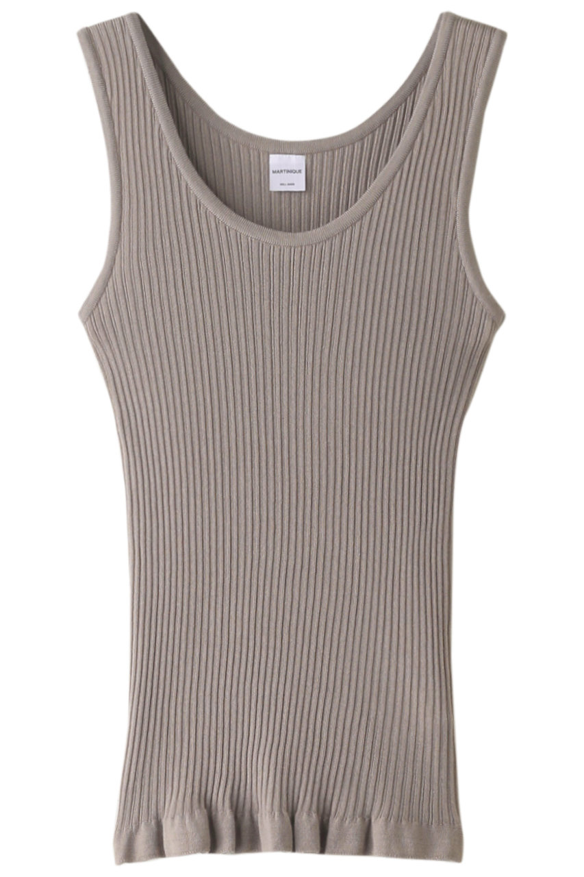 martinique コットンシルクリブタンクトップ (トープ, F) マルティニーク ELLE SHOP martinique コットンシルクリブタンクトップ (トープ, F) マルティニーク ELLE SHOP
