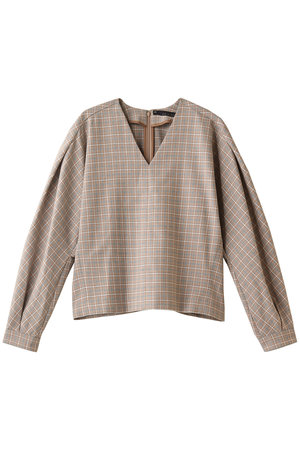 Vネックブラウス