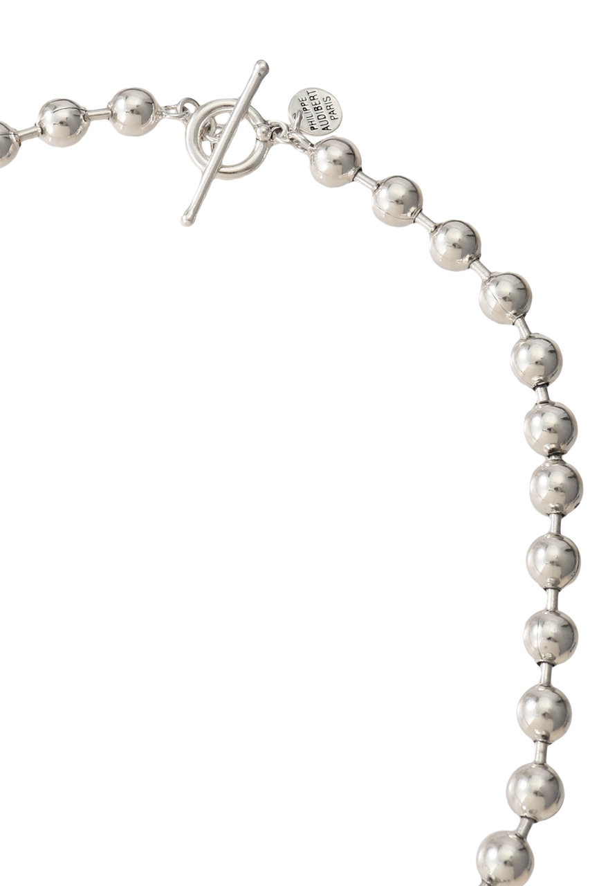 Martinique マルティニーク Philippe Audibert ビッグボールチェーンネックレス シルバー の通販 Elleshop エル ショップ
