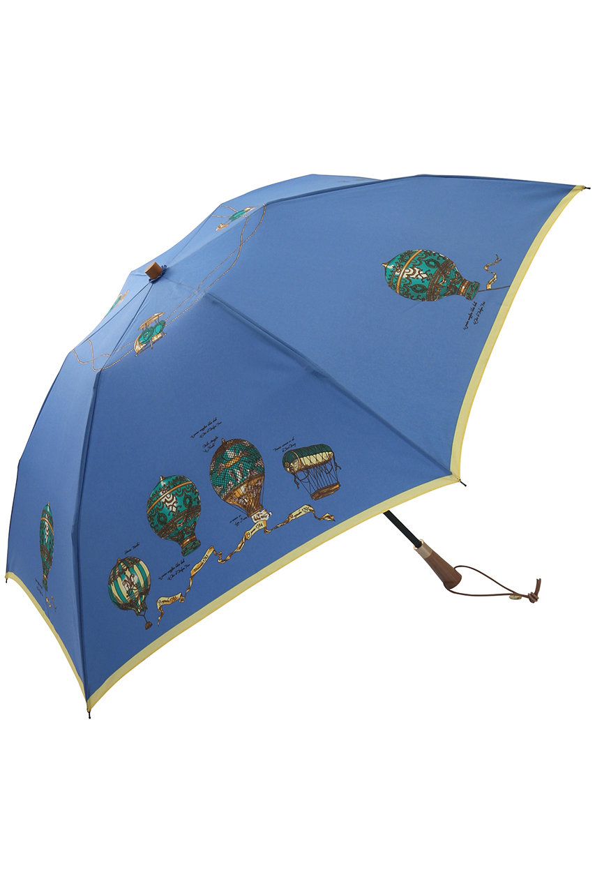 ＜ELLE SHOP＞ martinique 【manipuri】晴雨兼用折りたたみ傘 (ブルー F) マルティニーク ELLE SHOP画像