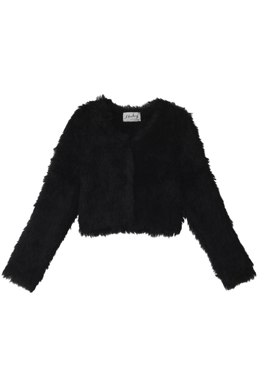 martinique 【l'heritage martinique】モールニットカーディガン (ブラック, F) マルティニーク ELLE SHOP martinique 【l'heritage martinique】モールニットカーディガン (ブラック, F) マルティニーク ELLE SHOP