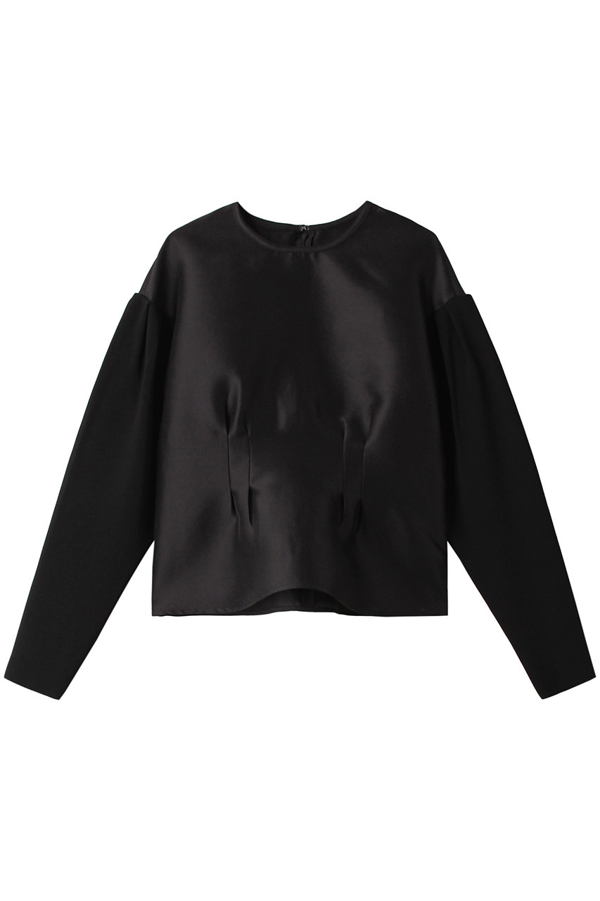 martinique 【l'heritage martinique】ミラノリブスリーブダブルクロスプルオーバー (ブラック, F) マルティニーク ELLE SHOP martinique 【l'heritage martinique】ミラノリブスリーブダブルクロスプルオーバー (ブラック, F) マルティニーク ELLE SHOP