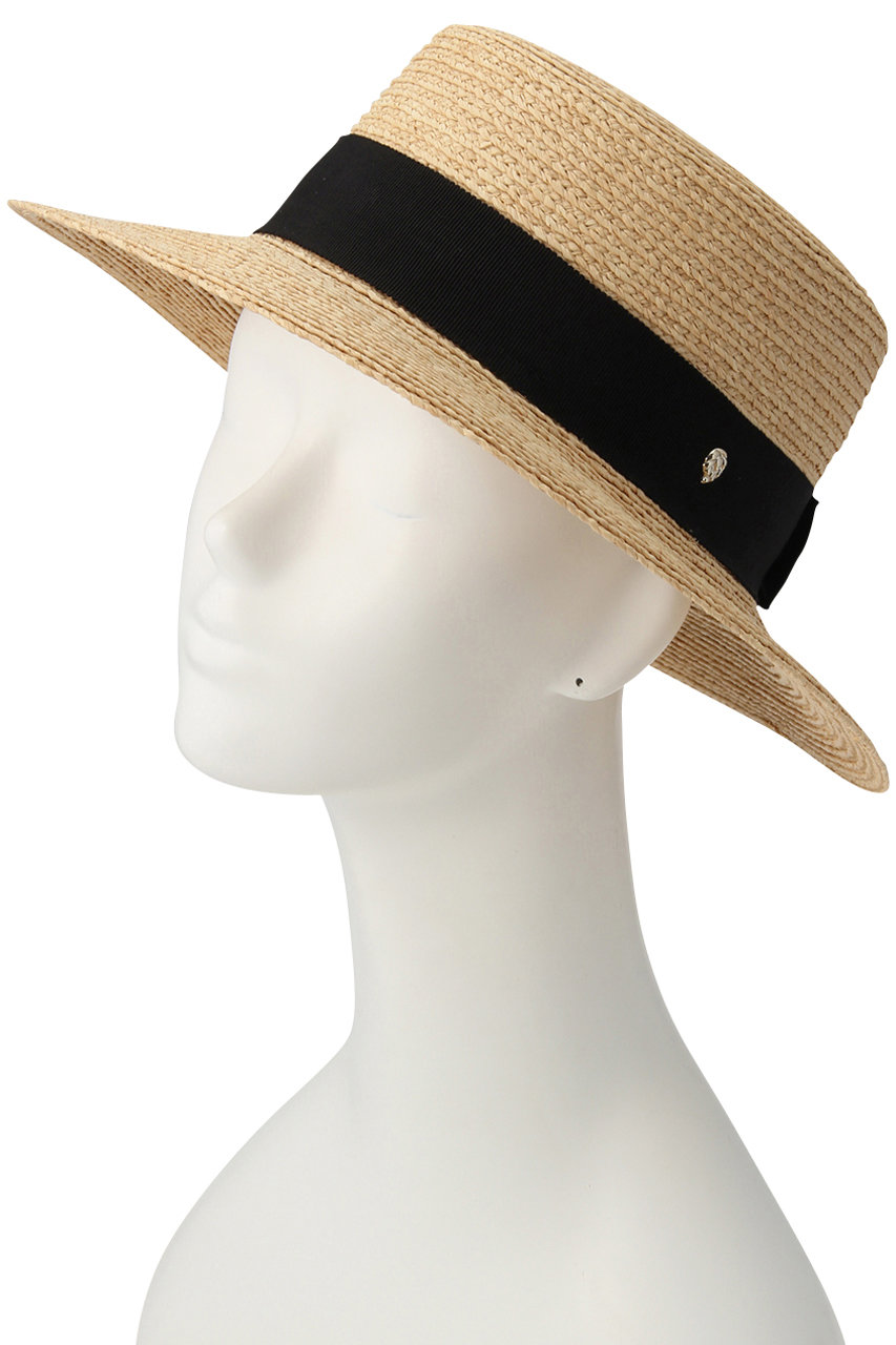 HELEN KAMINSKI 麦わら帽子 100% raffia Helen Kaminski Metallic Leather & Raffia Large Brim Hat | Neiman