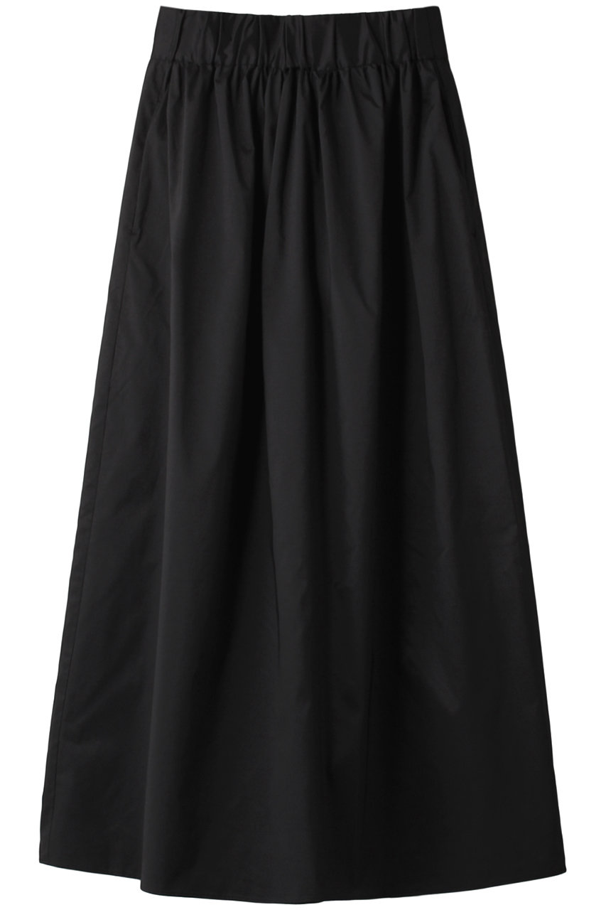 martinique タフタゴムギャザースカート (ブラック, F) マルティニーク ELLE SHOP