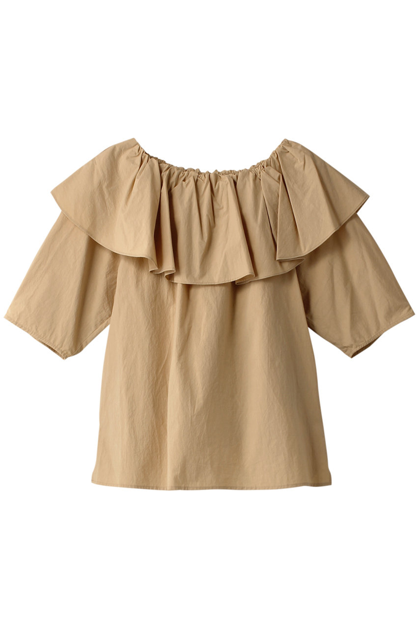 martinique ラッフル2Wayブラウス (ベージュ, F) マルティニーク ELLE SHOP martinique ラッフル2Wayブラウス (ベージュ, F) マルティニーク ELLE SHOP