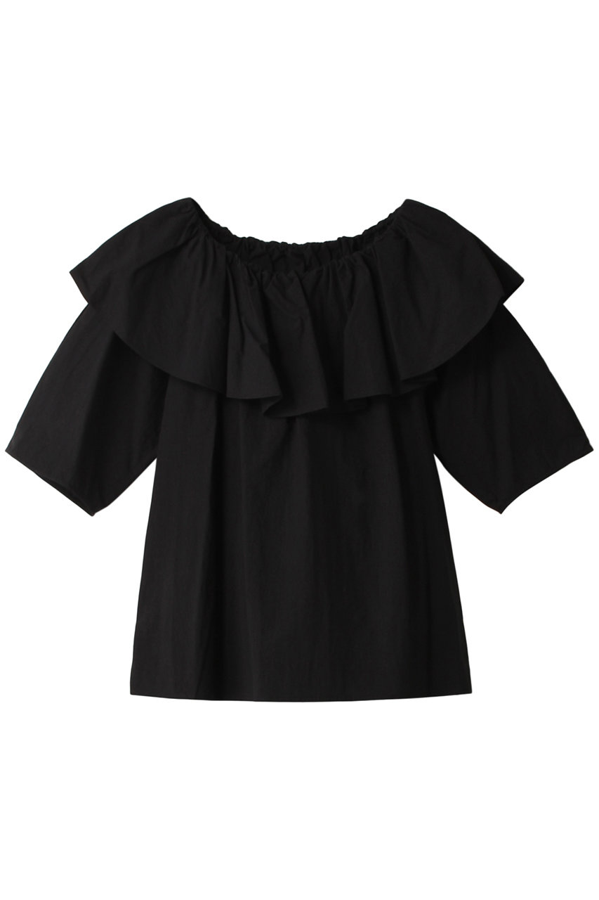 martinique ラッフル2Wayブラウス (ブラック, F) マルティニーク ELLE SHOP martinique ラッフル2Wayブラウス (ブラック, F) マルティニーク ELLE SHOP