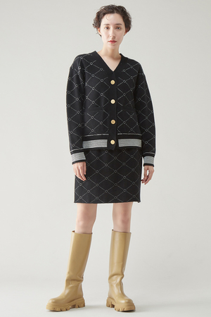 マルティニーク/martiniqueのウールジャガードスカート(110700/110701)