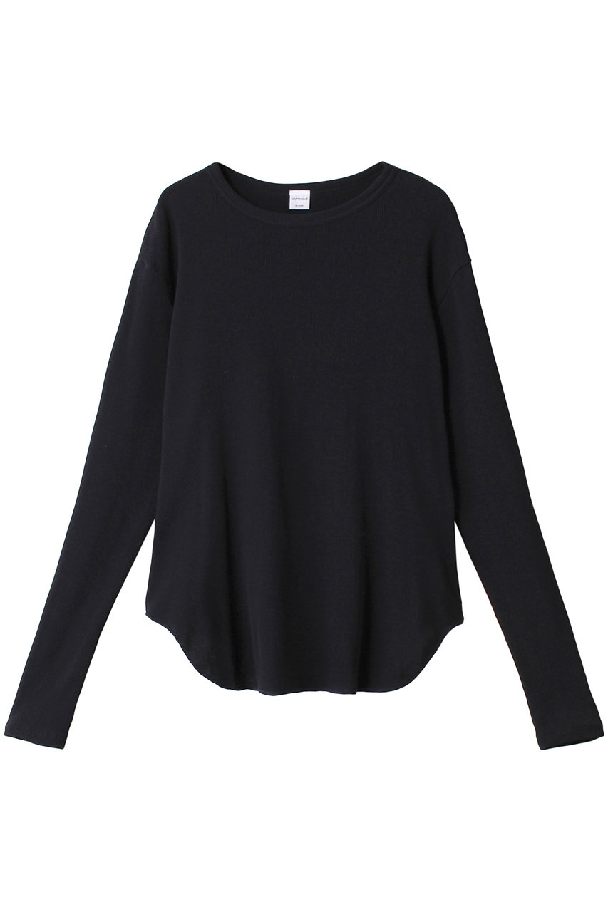 martinique コットンカシミアリブジャージートップス (ネイビー, F) マルティニーク ELLE SHOP martinique コットンカシミアリブジャージートップス (ネイビー, F) マルティニーク ELLE SHOP