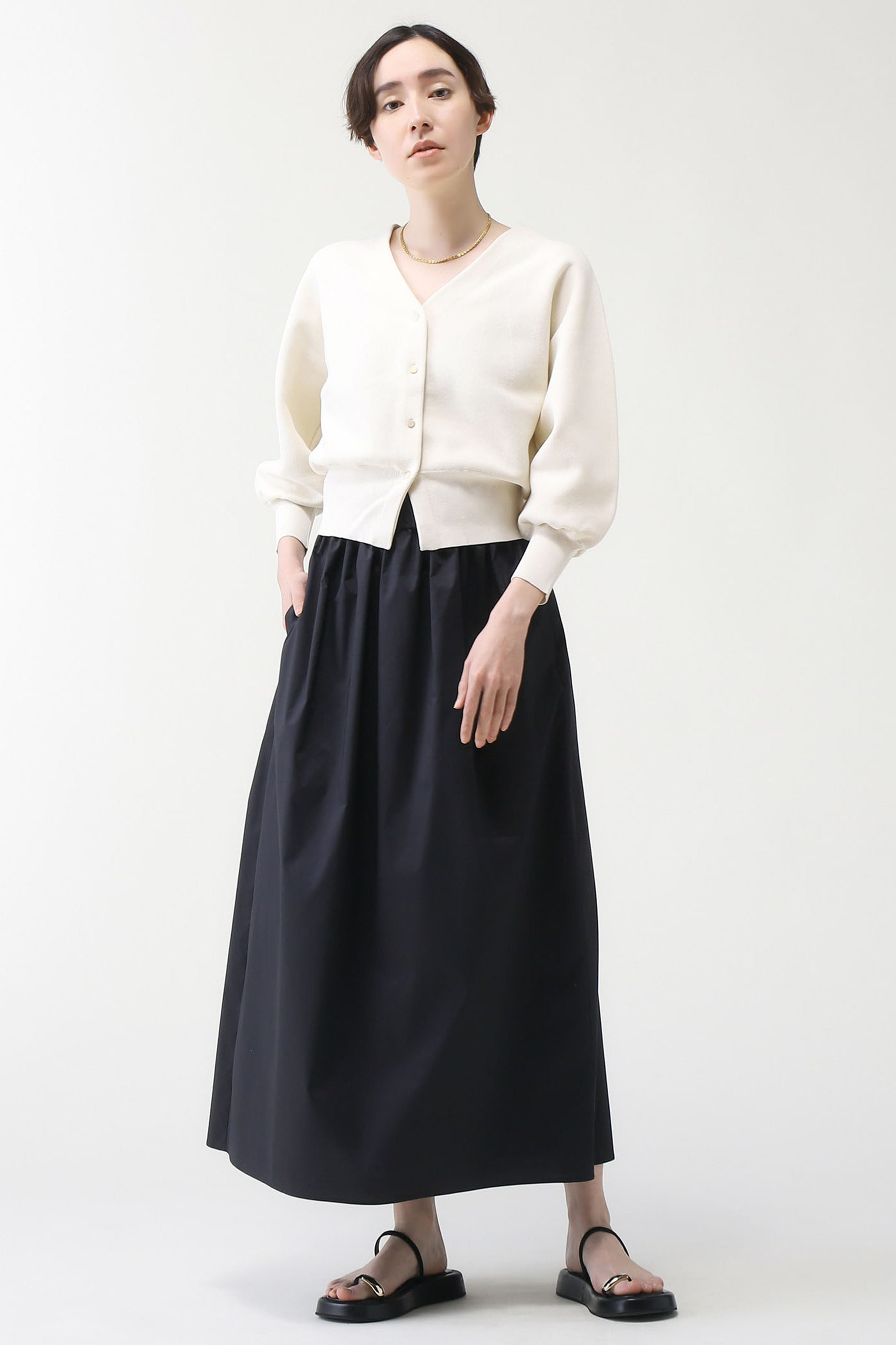 martinique ESSENTIALフロンタブルニット (ホワイト, F) マルティニーク ELLE SHOP martinique ESSENTIALフロンタブルニット (ホワイト, F) マルティニーク ELLE SHOP
