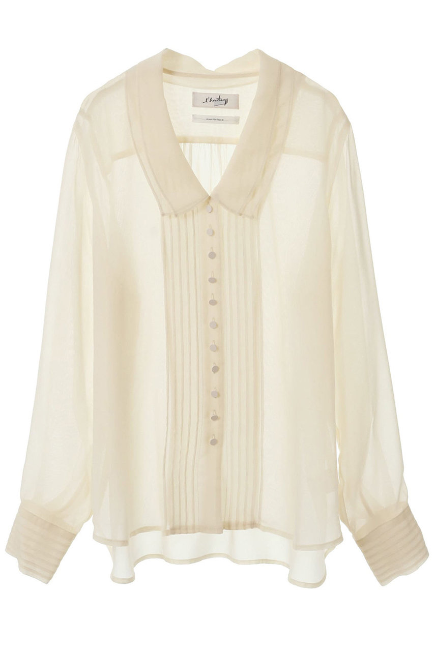 martinique 【l'heritage martinique】ダブルカラーブラウス (アイボリー, F) マルティニーク ELLE SHOP martinique 【l'heritage martinique】ダブルカラーブラウス (アイボリー, F) マルティニーク ELLE SHOP