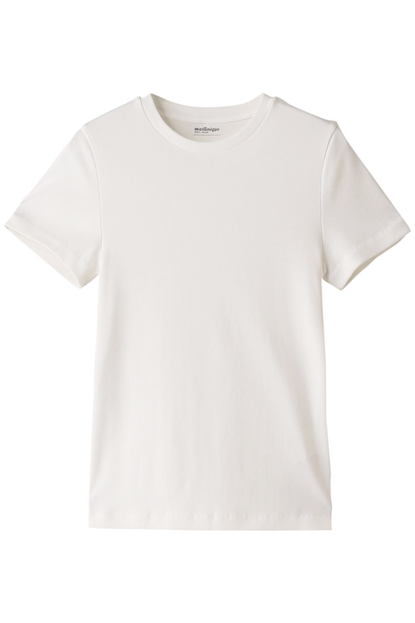 マルティニーク/martiniqueのコットンフライスTシャツ(ホワイト/A0333UTS003)