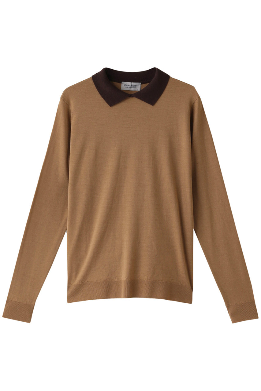 JOHN SMEDLEY/JAPAN EXCLUSIVE30G クレリックニットポロシャツ／A4601-