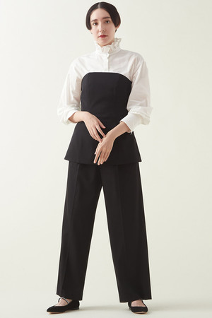 マルティニーク/martiniqueのW/Vi2タックパンツ［セットアップ対応可］(110600/110601)