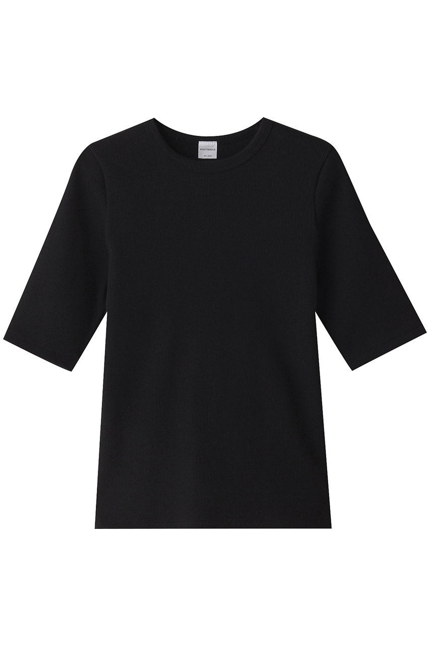 マルティニーク/martiniqueのリブTシャツ(ブラック/A0341UTS406)