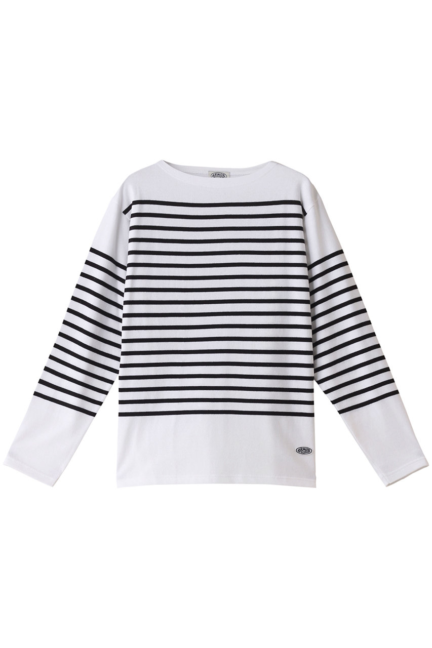 martinique Armor-lux コットンボーダーロングスリーブカットソー (ホワイト×ブラック, 2) マルティニーク ELLE SHOP martinique Armor-lux コットンボーダーロングスリーブカットソー (ホワイト×ブラック, 2) マルティニーク ELLE SHOP