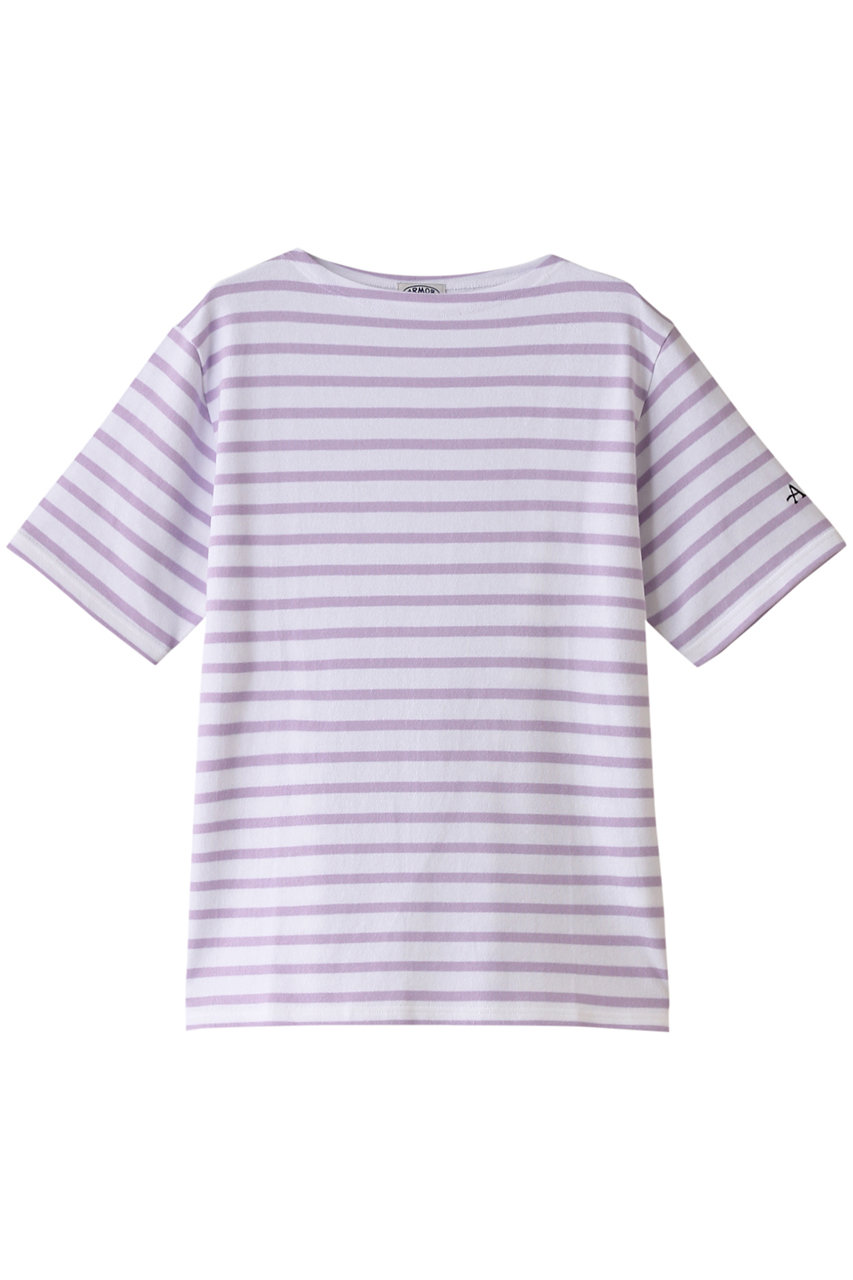 martinique Armor-lux ショートスリーブカットソー (パープル, F) マルティニーク ELLE SHOP martinique Armor-lux ショートスリーブカットソー (パープル, F) マルティニーク ELLE SHOP