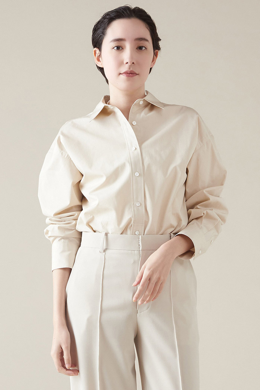 martinique ESSENTIAL スタンダードシャツ (ライトベージュ, F) マルティニーク ELLE SHOP martinique ESSENTIAL スタンダードシャツ (ライトベージュ, F) マルティニーク ELLE SHOP