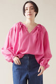 ネックギャザーブラウス