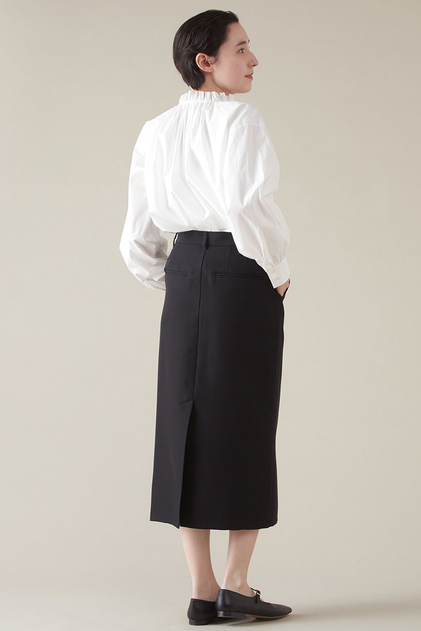 martinique(マルティニーク)｜タックカラーブラウス/ホワイト の通販