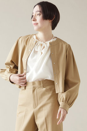 マルティニーク/martiniqueのチノノーカラージャケット（セットアップ可）(110800/110801)