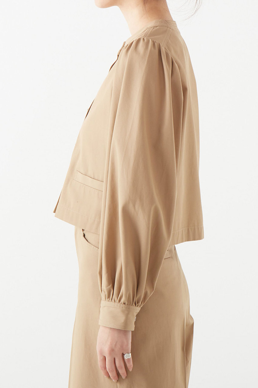 週末限定で値下げ【新品】martinique ノーカラージャケット ベージュ martinique(マルティニーク)｜チノノーカラージャケット（セットアップ