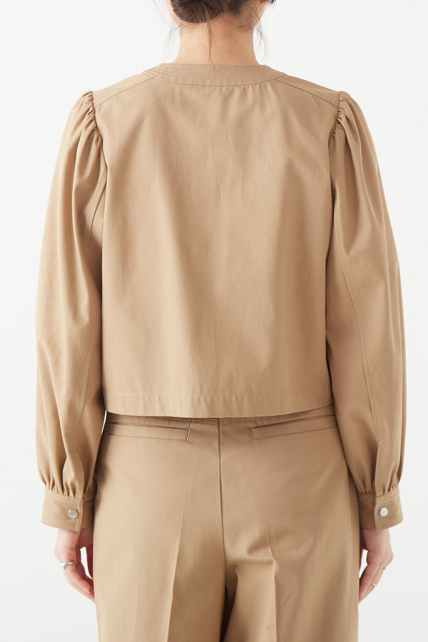 週末限定で値下げ【新品】martinique ノーカラージャケット ベージュ ノーカラージャケット（セットアップ可）｜martinique（マルティニーク