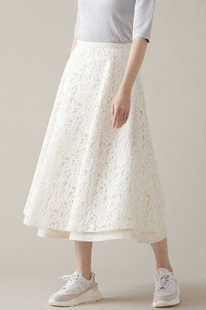 マルティニーク/martiniqueのレースサーキュラースカート(110700/110702)