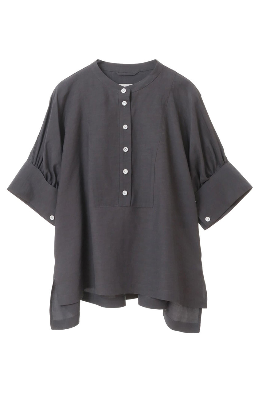 martinique 【l'heritage martinique】Vi/Liタンブラープルオーバーシャツ (グレー, F) マルティニーク ELLE SHOP martinique 【l'heritage martinique】Vi/Liタンブラープルオーバーシャツ (グレー, F) マルティニーク ELLE SHOP