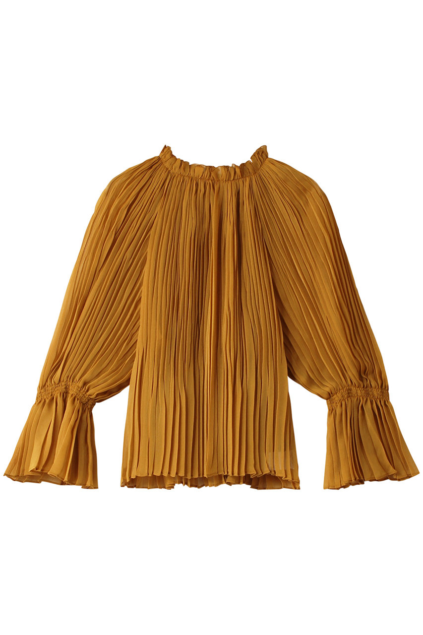 martinique 2Wayプリーツブラウス (マスタード, F) マルティニーク ELLE SHOP martinique 2Wayプリーツブラウス (マスタード, F) マルティニーク ELLE SHOP