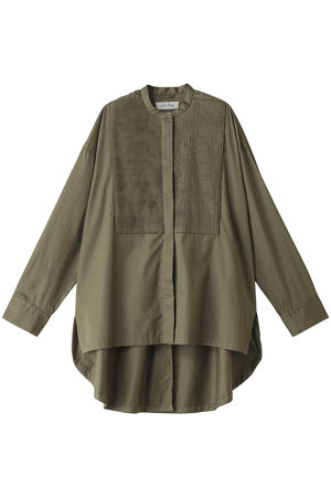 マルティニーク/martiniqueの【l’heritage martinique】サテンコットンオーバーシャツ(110400/110403)