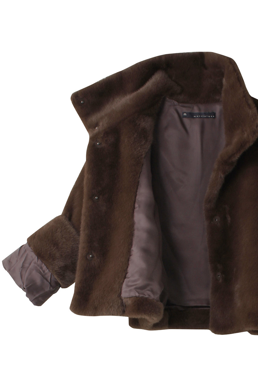 martinique(マルティニーク)｜フェイクファーブルゾン/ベージュ の通販