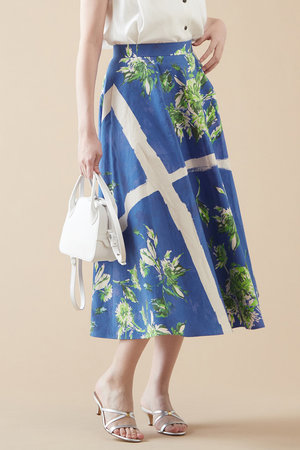 マルティニーク/martiniqueのパネルプリントフレアスカート(110700/110703)