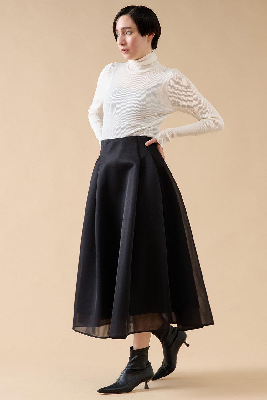 martinique(マルティニーク)｜コットンシルクハイネック/ホワイト の