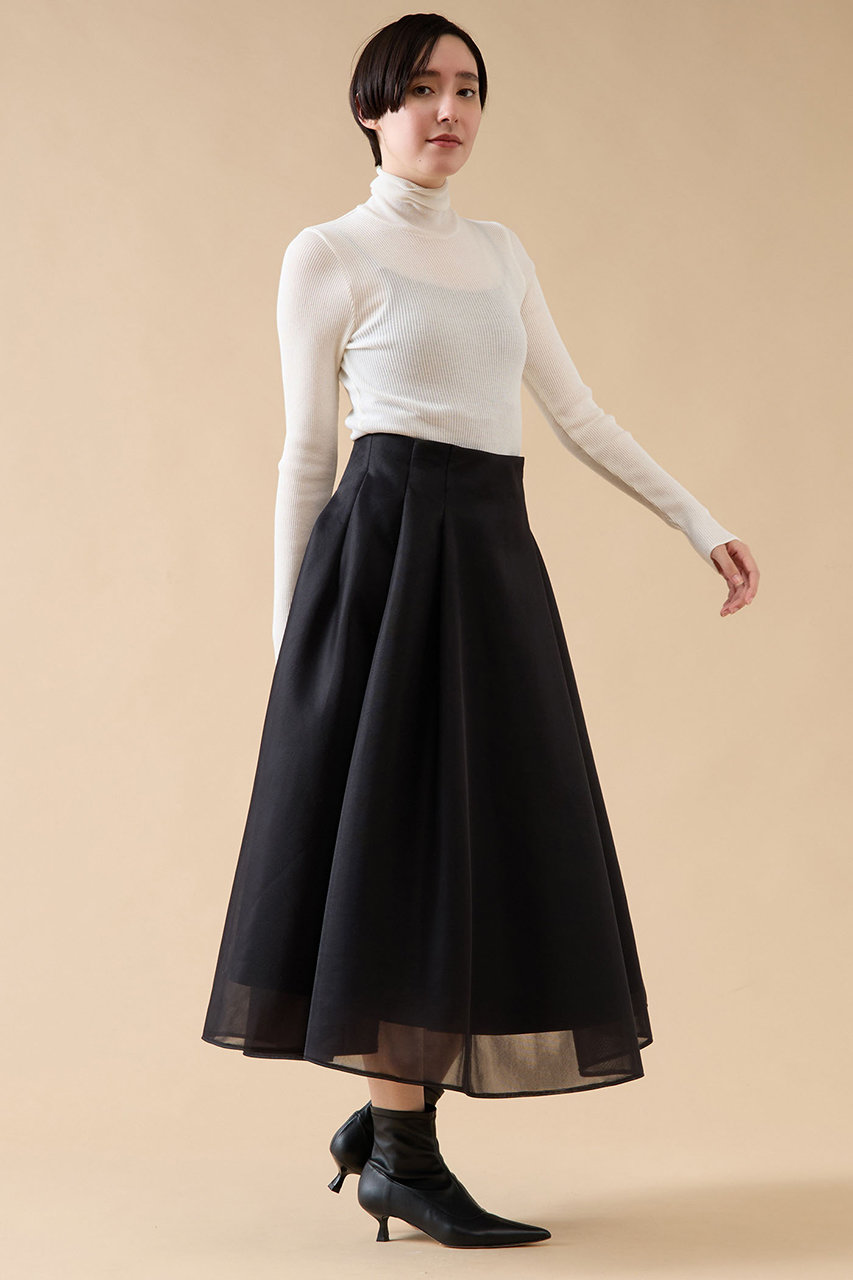 martinique(マルティニーク)｜コットンシルクハイネック/ホワイト の