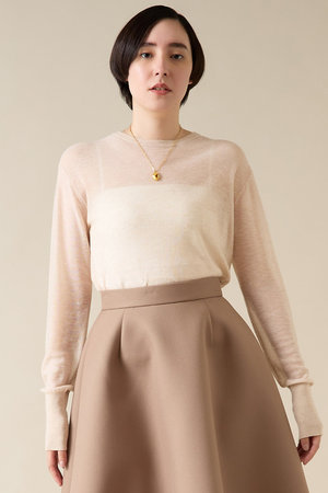 マルティニーク/martiniqueのスパンコールニットプルオーバー(110300/110301)