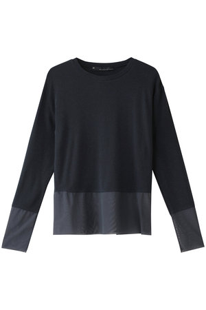 マルティニーク/martiniqueのチュールコンビクルーネックプルオーバー(110100/110103)