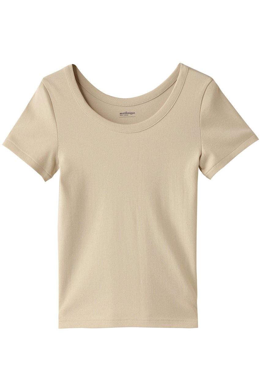 martinique 《定番》フライスTシャツ (クリーム, F) マルティニーク ELLE SHOP martinique 《定番》フライスTシャツ (クリーム, F) マルティニーク ELLE SHOP