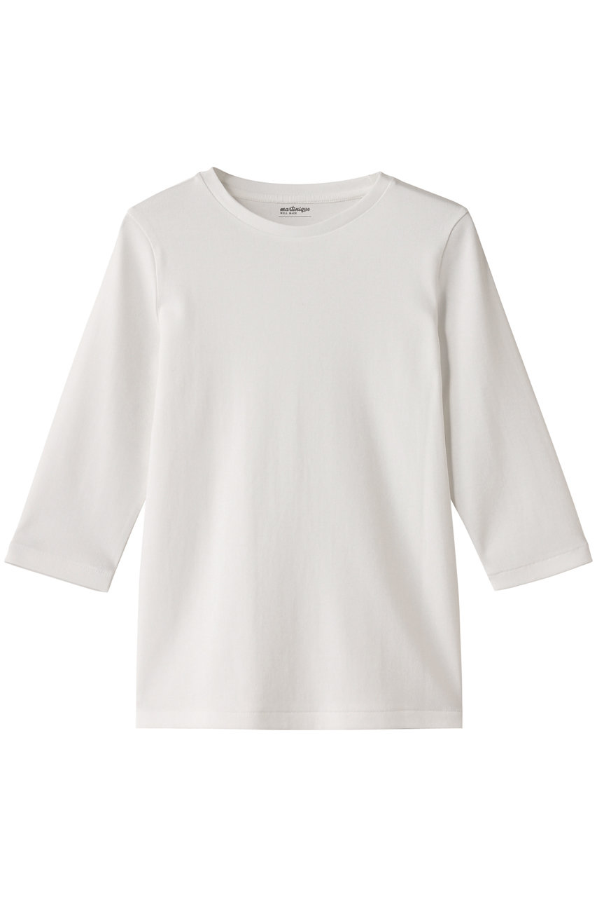 martinique 《定番》フライス5分袖プルオーバー (ホワイト, F) マルティニーク ELLE SHOP martinique 《定番》フライス5分袖プルオーバー (ホワイト, F) マルティニーク ELLE SHOP