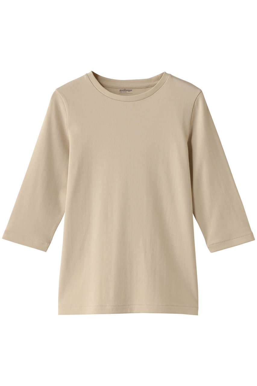 martinique 《定番》フライス5分袖プルオーバー (クリーム, F) マルティニーク ELLE SHOP martinique 《定番》フライス5分袖プルオーバー (クリーム, F) マルティニーク ELLE SHOP