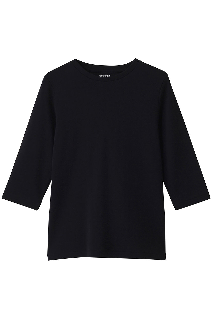 martinique 《定番》フライス5分袖プルオーバー (ネイビー, F) マルティニーク ELLE SHOP martinique 《定番》フライス5分袖プルオーバー (ネイビー, F) マルティニーク ELLE SHOP
