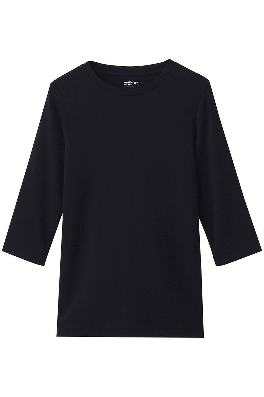 マルティニーク/martiniqueの《定番》フライス5分袖プルオーバー(ネイビー/A0351UTS304)