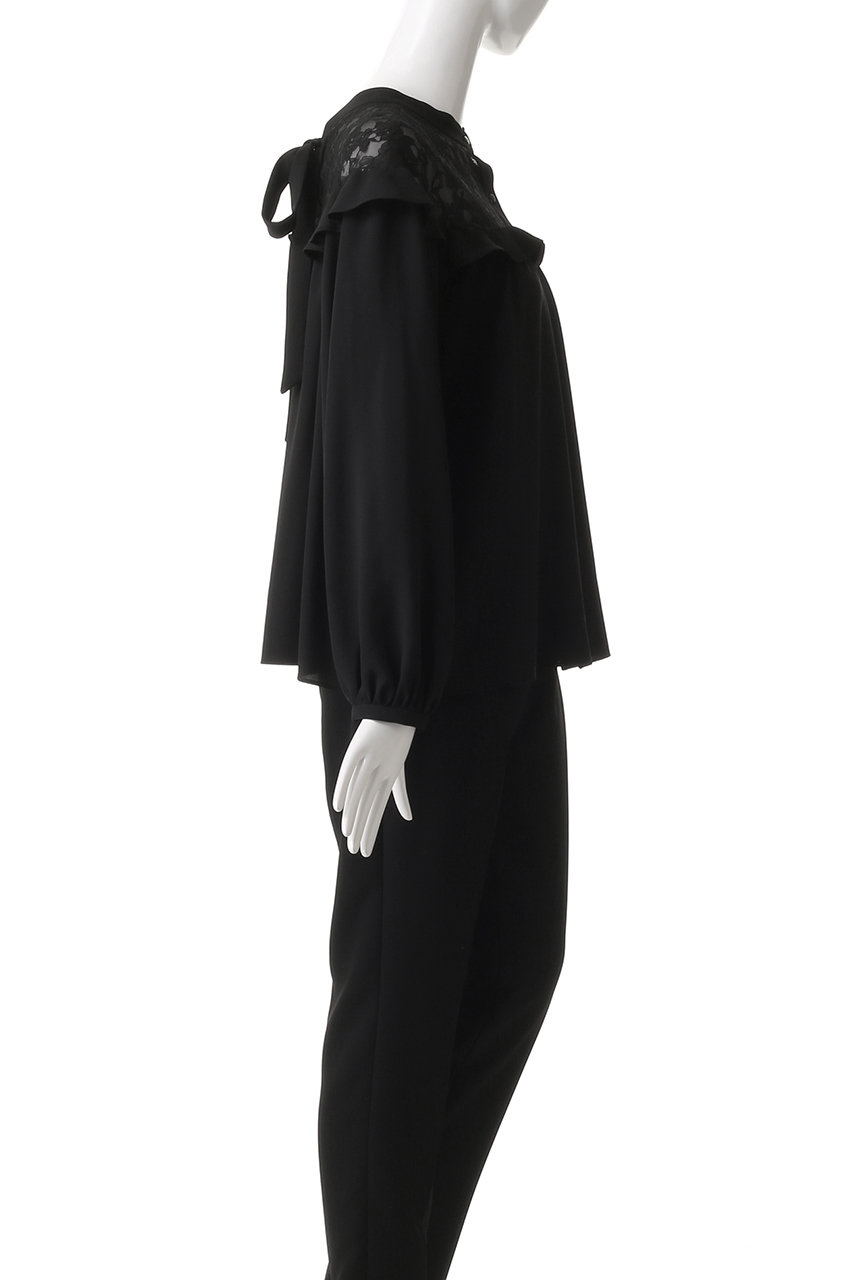 martinique(マルティニーク)｜レースジョーゼットコンビブラウス/オフ