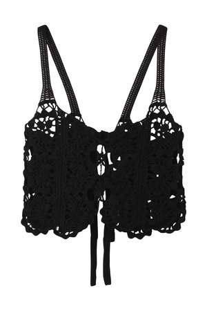 マルティニーク/martiniqueの【CURRENTAGE】コットンニットレースビスチェ(110300/110301)