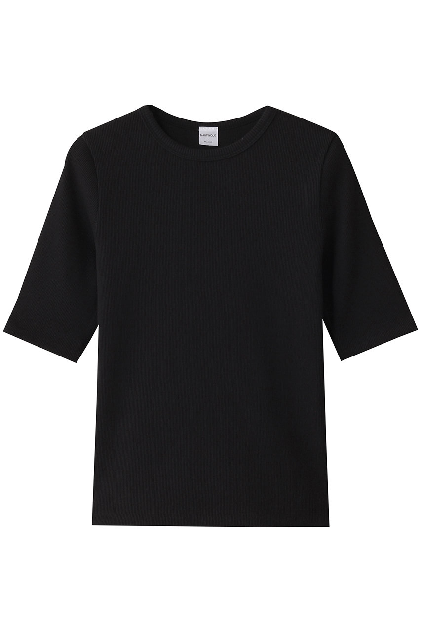 martinique リブTシャツ (ブラック, F) マルティニーク ELLE SHOP martinique リブTシャツ (ブラック, F) マルティニーク ELLE SHOP