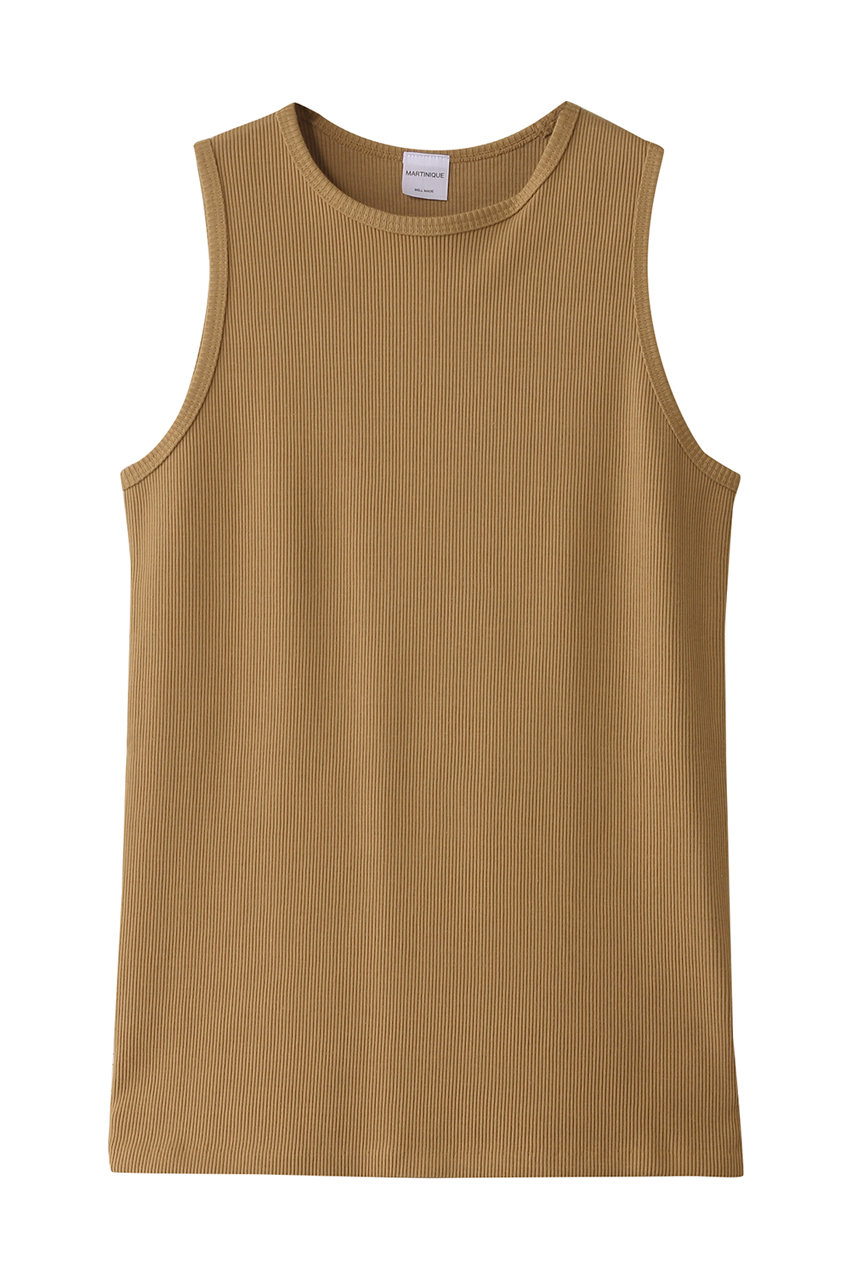 martinique リブタンクトップ (キャメル, F) マルティニーク ELLE SHOP martinique リブタンクトップ (キャメル, F) マルティニーク ELLE SHOP