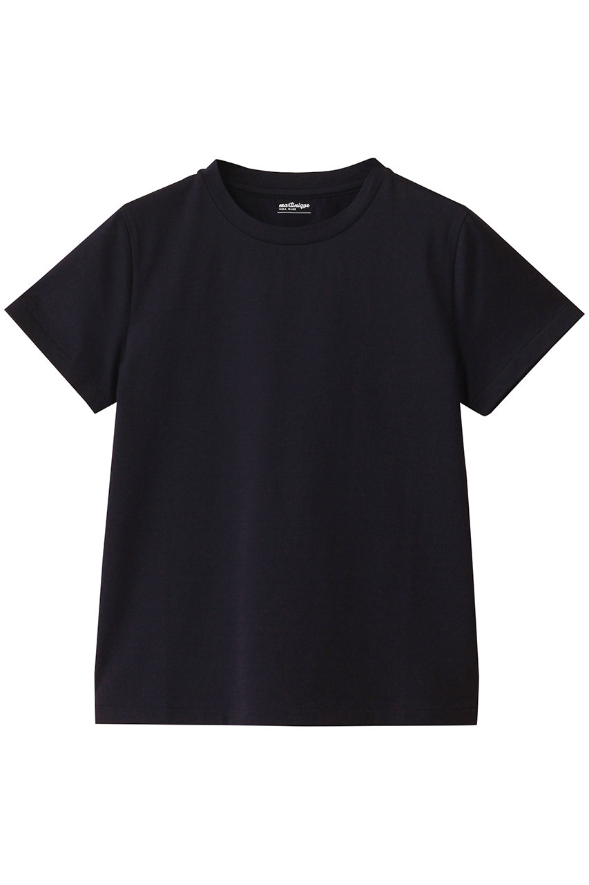martinique コットンクルーネックTシャツ (ネイビー, 2) マルティニーク ELLE SHOP martinique コットンクルーネックTシャツ (ネイビー, 2) マルティニーク ELLE SHOP