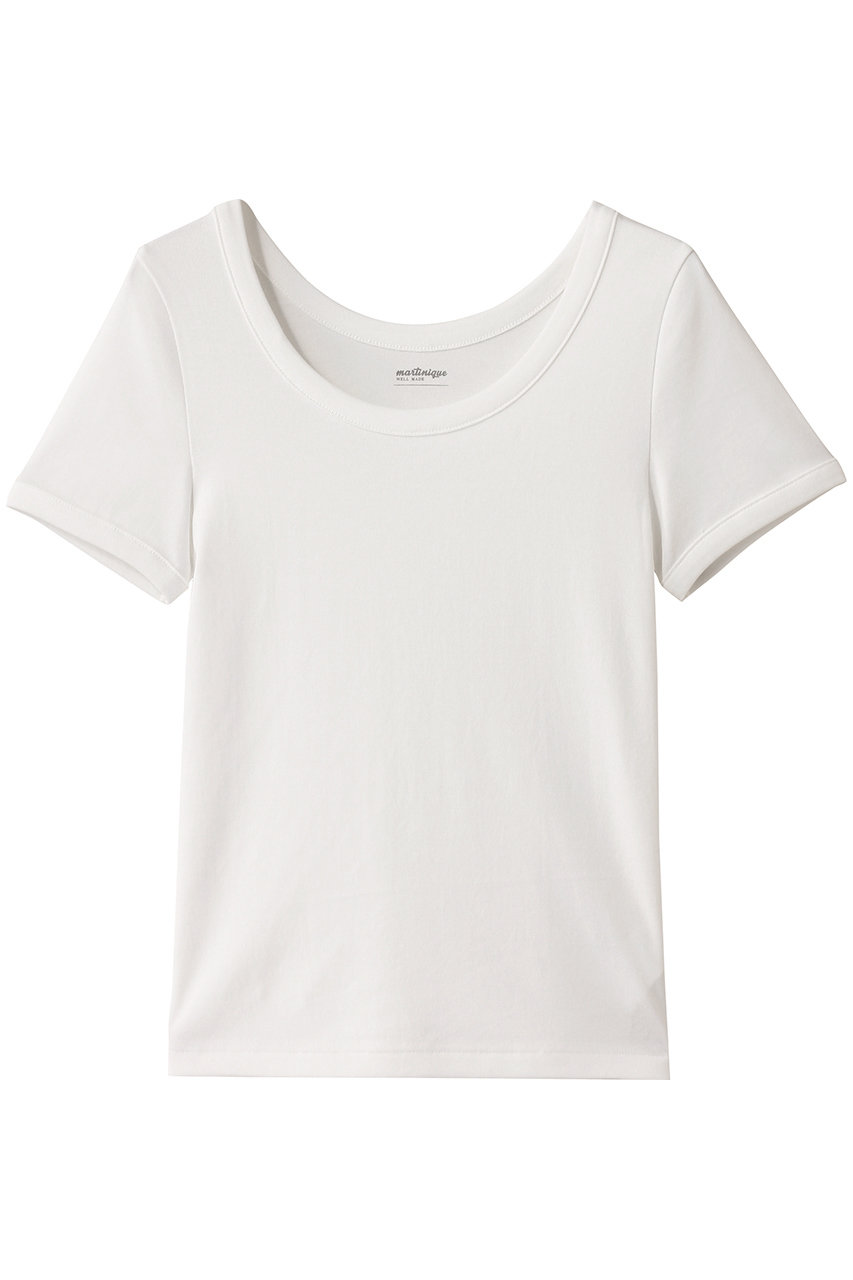 martinique 《定番》コットンフライスTシャツ (ホワイト, F) マルティニーク ELLE SHOP martinique 《定番》コットンフライスTシャツ (ホワイト, F) マルティニーク ELLE SHOP