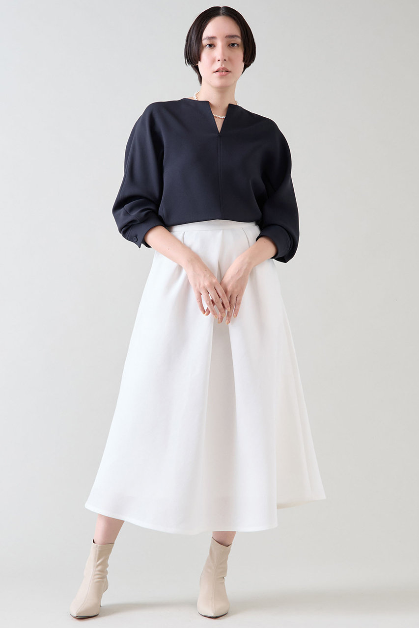 新品】マルティニーク ノーカラー ショートコート コクーンシルエット