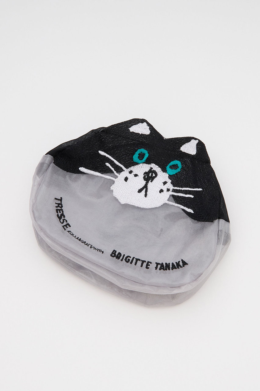 マルティニーク/martiniqueの【予約販売】《コラボ》【TRESSE】BT-2 BTIGITTE TANAKA cat pouch for TRESSE(ブラック/A0352PBG108)